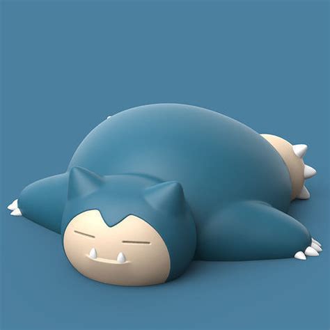 POKEMON - SNORLAX SLEEPING 3D model 3D printable | CGTrader