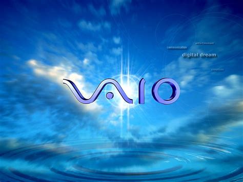 Wallpaper Sony Vaio, Blue, Clouds 🔥 Best Free wallpapers