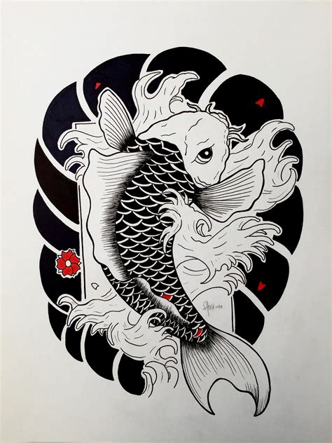 Fish Pencil Drawing - Fish Koi Drawing Behance Pez Watching Thanks ...