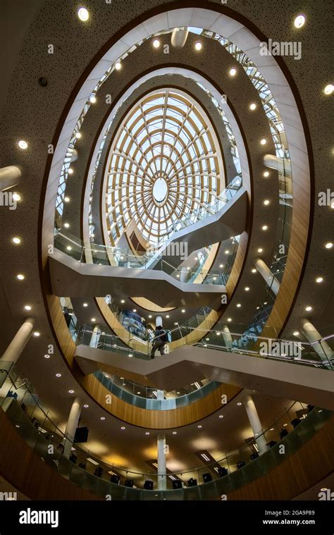 LIVERPOOL, UK - JULY 14 : Interior view of the Central Library in ...