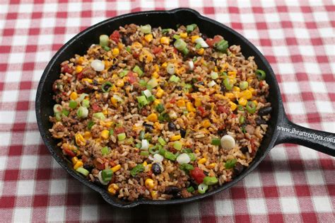 Quick & Easy Tex Mex Ground Beef Skillet Dinner in Under 30 Minutes!