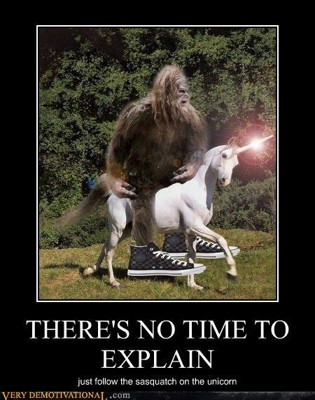 sasquatch on a unicorn | Bigfoot humor, Sasquatch funny, Bigfoot pictures