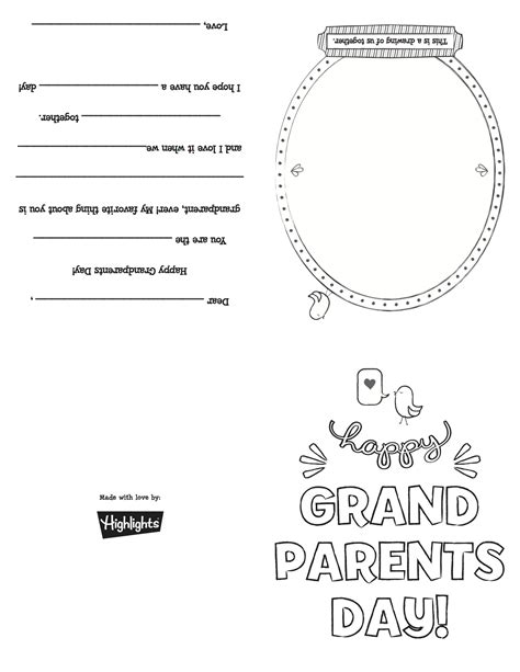 Grandparents Day Cards Printable Free - Free Printable