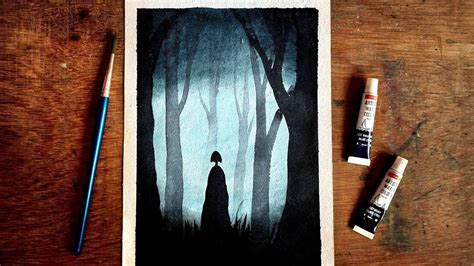 #Halloween Halloween Watercolor Painting: Step by Step Tutorial - Paint ...