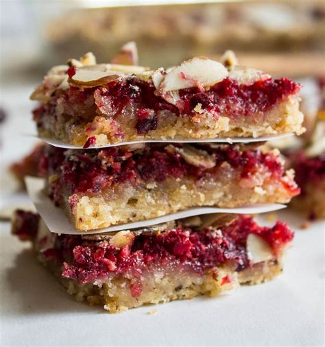 Cranberry nut bars made using just a food processor to mix everything ...