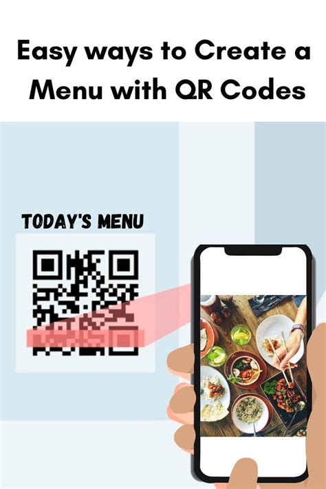 Menu with QR codes | How to make QR Codes for Restaurant Menu | QR Code ...