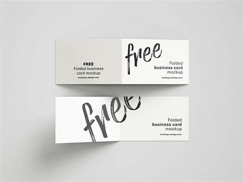 Fold Over Business Card Template