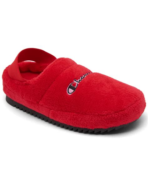 Champion Women's Mosey Slippers From Finish Line In Scarlet | ModeSens