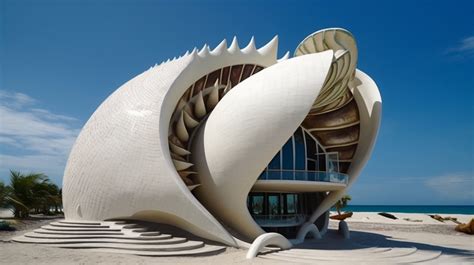 Sea Shell Inspired Architecture – Digital and AI Art