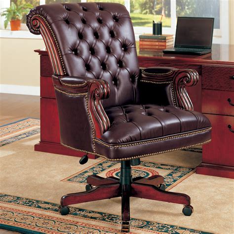 Luxury-brown-leather-office-chair | My Decorative