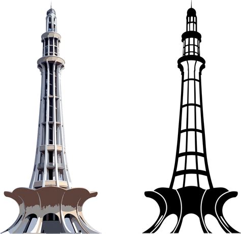 Download Minar-E-Pakistan, Lahore, Punjab. Royalty-Free Vector Graphic ...