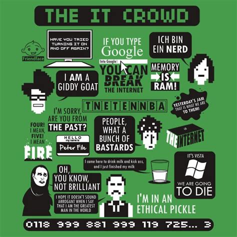 "The IT Crowd Quotes" T-Shirts & Hoodies by Tom Trager | Redbubble