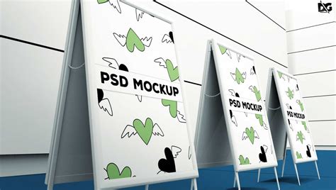 Double Sided Banner Stand PSD Mockup Download Free | DesignHooks