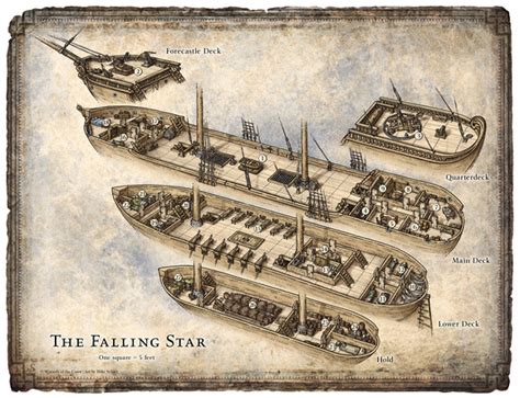 Mike Schley | Ship Maps | Dragon Magazine #412; The Falling Star ...