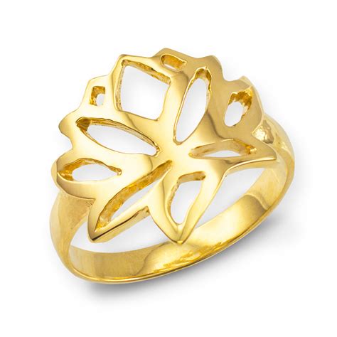 Gold Lotus Flower Ring | Lotus | Lotus Flower | Buddhism Ring