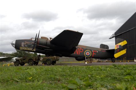 Handley Page Halifax III Bomber one-off night display at the Yorkshire ...