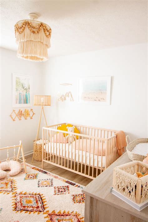 Coastal bohemian baby girl nursery tour – Artofit