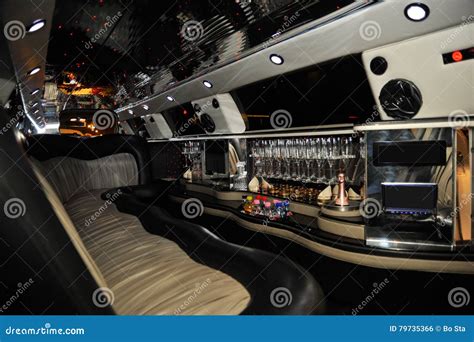 Interior of limousine car stock photo. Image of couch - 79735366