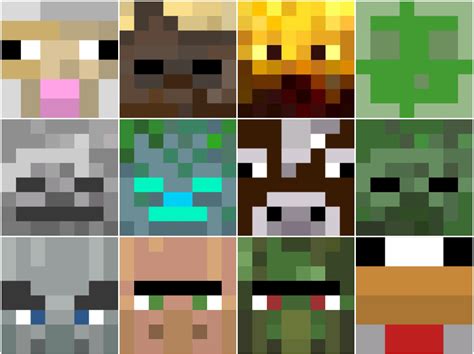 My WIP attempt to recreate every mob in Minecraft with a pixel art ...