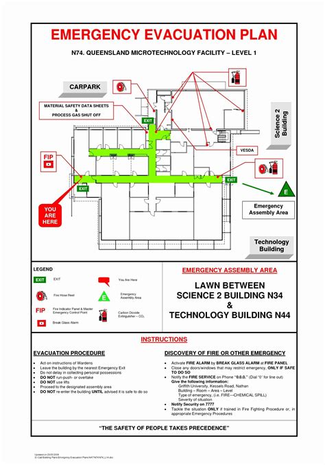 Fire Escape Plan Template