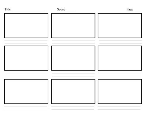 Gallery For > Blank Storyboard