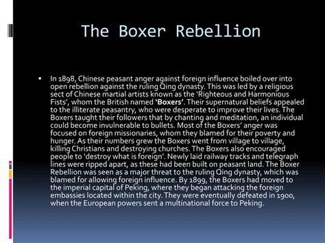 PPT - The boxer Rebellion PowerPoint Presentation, free download - ID ...