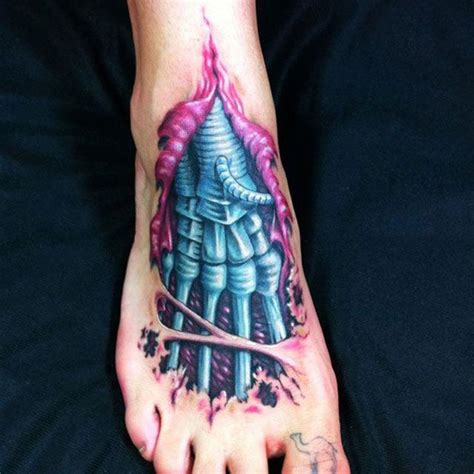 3D Robotic Foot Tattoo