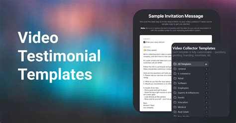 How to Use Video Testimonial Templates to Streamline Testimonial Collection