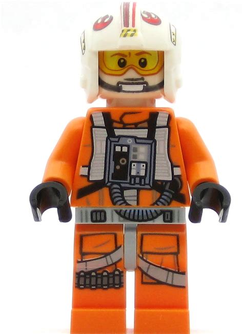 LEGO Star Wars Minifigure Luke Skywalker - Pilot, Askew Front Panel