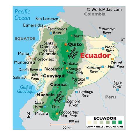 Mapas de Ecuador - Atlas del Mundo