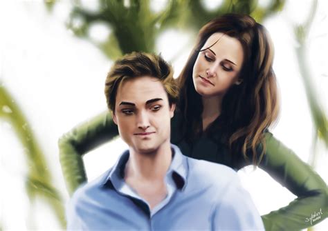 Twilight Edward and Bella love by sykolart