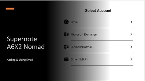 Supernote A6X2: Adding & Using Email - YouTube