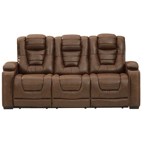 Signature Design by Ashley Owner's Box Faux Leather Power Reclining ...