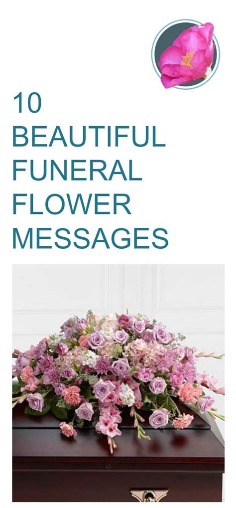 10 Beautiful Message Examples for Funeral Flowers | Funeral flowers ...