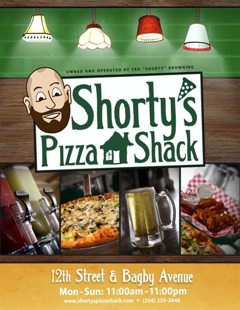 Shorty's Pizza Shack- Waco Pizza Shack, Pizza Pillow, Mozzarella Sticks ...