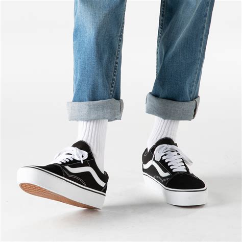 Vans Old Skool Platform Skate Shoe - Black | Journeys