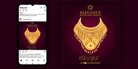 Jewellery Social Media advertising post. Banner design | Images :: Behance