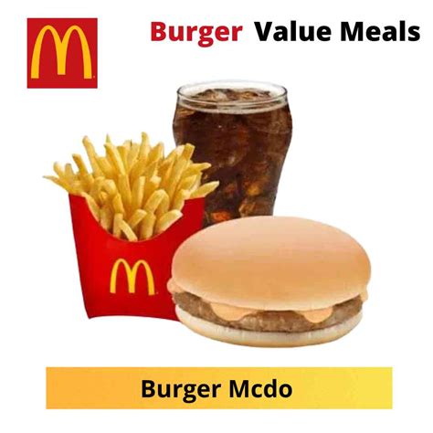 Burger Mcdo with Fries - Scout Meal