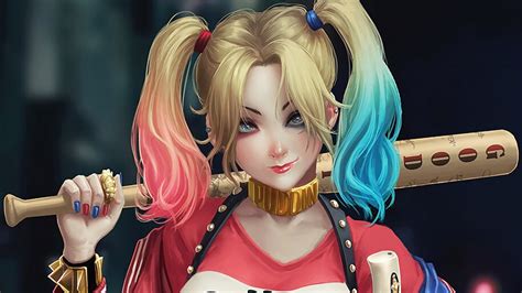 Harley Quinn, 4K, #4.2091 Wallpaper PC Desktop