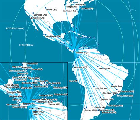 Latitudinal Intermediacy: COPA Airlines | The Geography of Transport ...