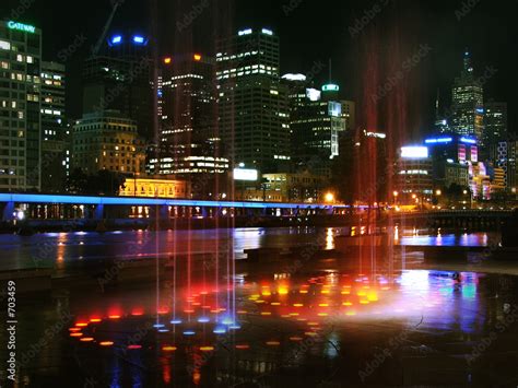 melbourne city night Stock Photo | Adobe Stock