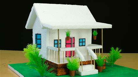 Thermocol House Making- School Project Work- Easy Craft | by Dizaaizu ...