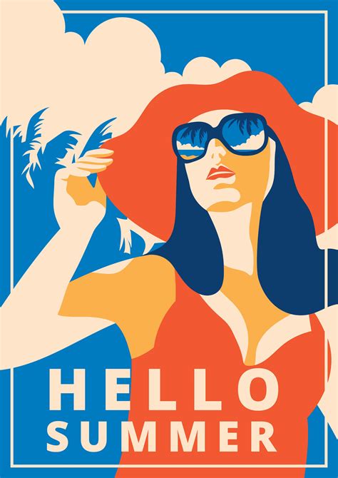 Summer Retro Poster 426834 Vector Art at Vecteezy