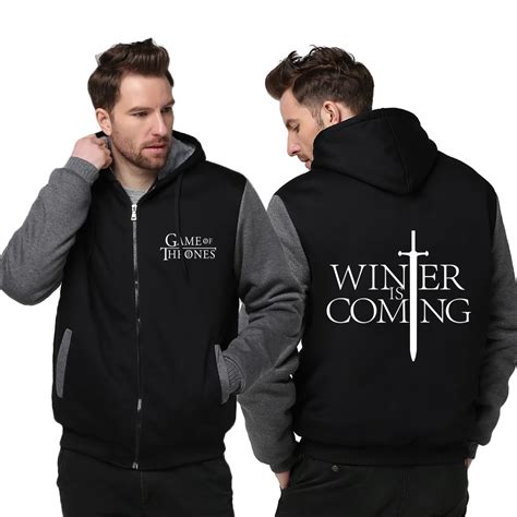 New Arrival Winter Hooded Hoodie Game of Thrones Men Hoodies ...