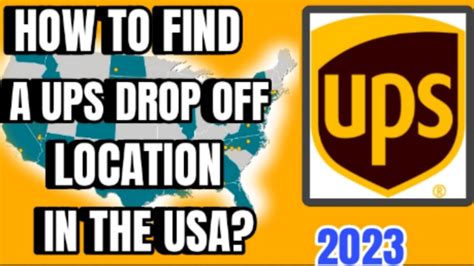 HOW TO FIND A UPS DROP OFF LOCATION - YouTube