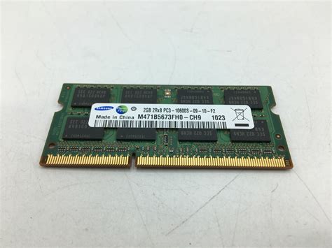 Samsung 2GB PC3-10600S-09-10-F2 DDR3-1333MHz M471B5673FHO-CH9 Memory ...