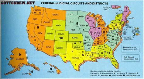 Map of Federal Courts | The Smokey Wire : National Forest News and Views