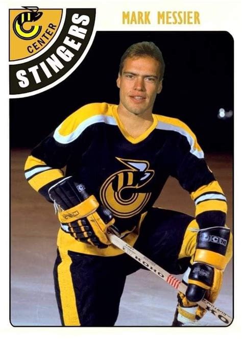 Mark Messier as a rookie with the Cincinnati Stringers. | Hockey ...