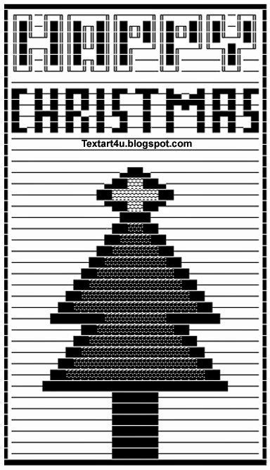 Ascii art christmas pictures - ladercome