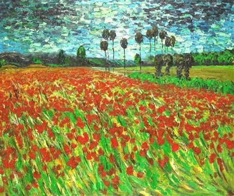 Vincent Van Gogh - Field With Poppies -, Painting by Vincent Van Gogh ...